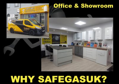 Why SafeGasUK? - 1-Family run - Accountable; Experience & Expertise-Offices & Showroom