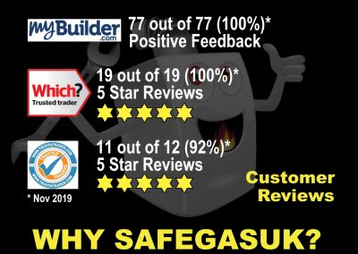 Why SafeGasUK? - Loved by customers; Extensive range of Heating Services - Customer Reviews