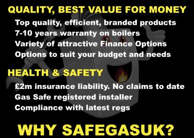 Why SafeGasUK?-3-Quality-Best value for money; Health & Safety