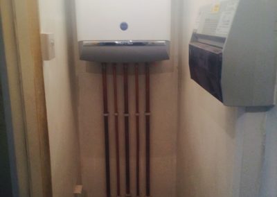 Bullet proof Baxi Duotec combi boiler installation.